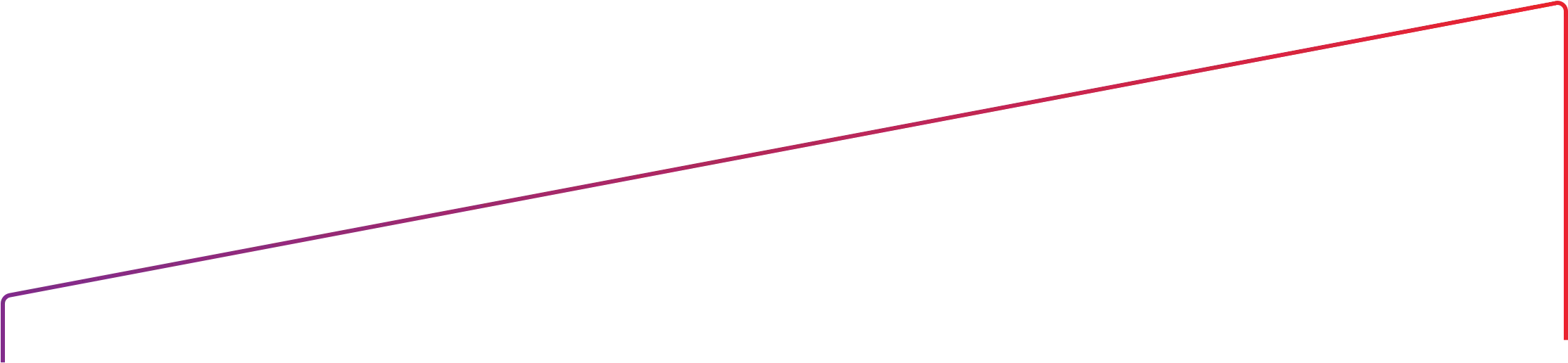 Angled page divider of content 