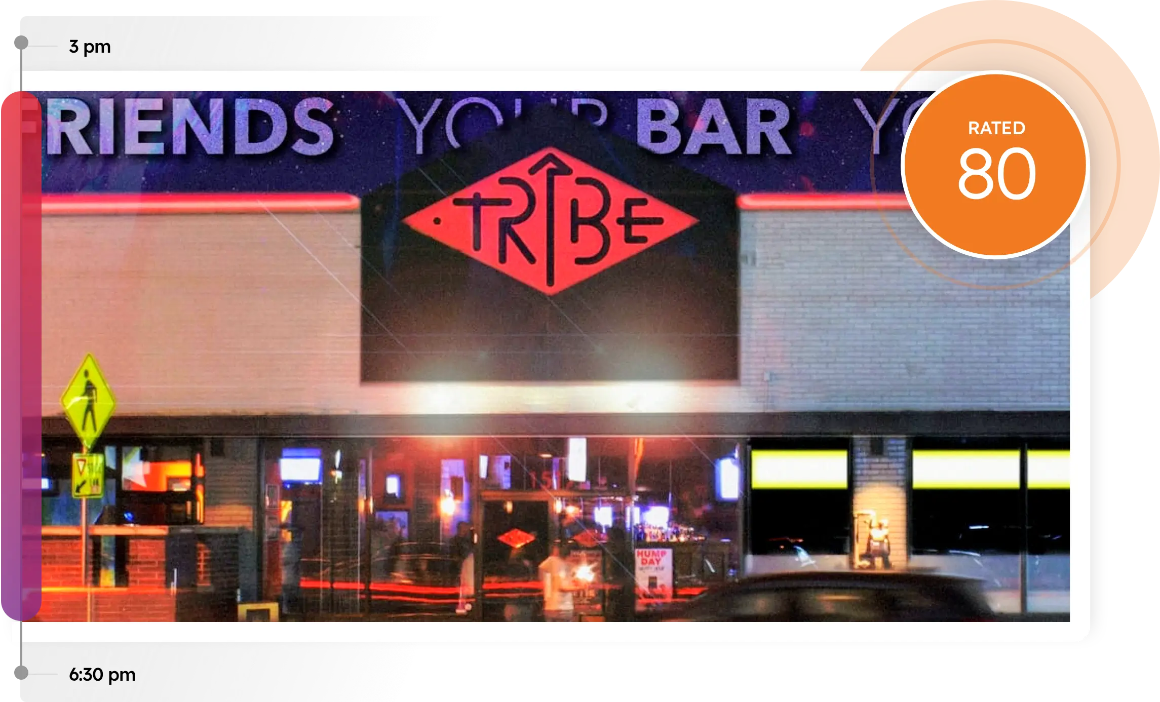 A street view of the outside of the Tribe complex in Nashville 